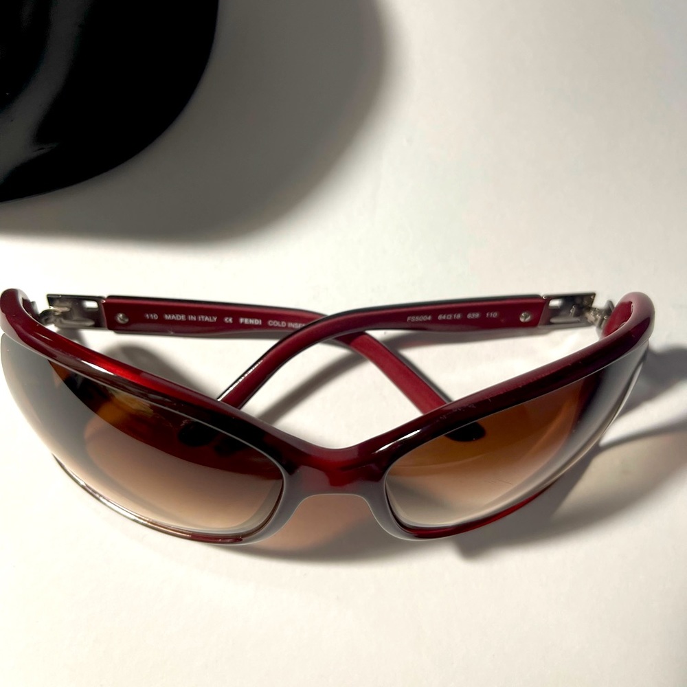 Fendi Brown/Brown Clear Lenses Fs5004 Sunglasses - Picture 3 of 10